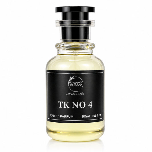 TK NO. 4 Eau De Parfum by Shees Collection – Intense Woody Aromatic Scent (50ml)