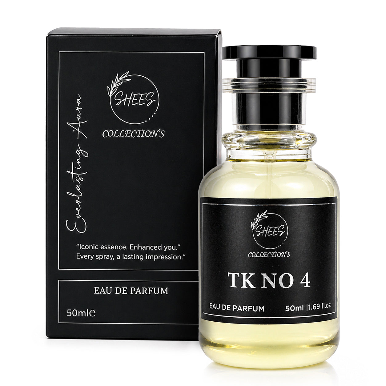TK NO. 4 Eau De Parfum by Shees Collection – Intense Woody Aromatic Scent (50ml)