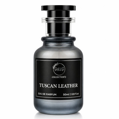 Tuscan Leather Eau De Parfum by Shees Collection – Premium Smoky Leather Scent (50ml)
