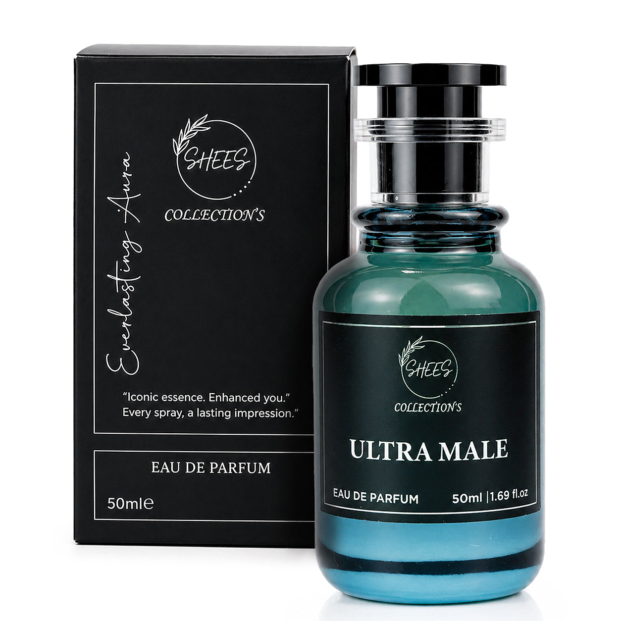 Ultra Male Eau De Parfum by Shees Collection – Intense Spicy Vanilla Fragrance (50ml)