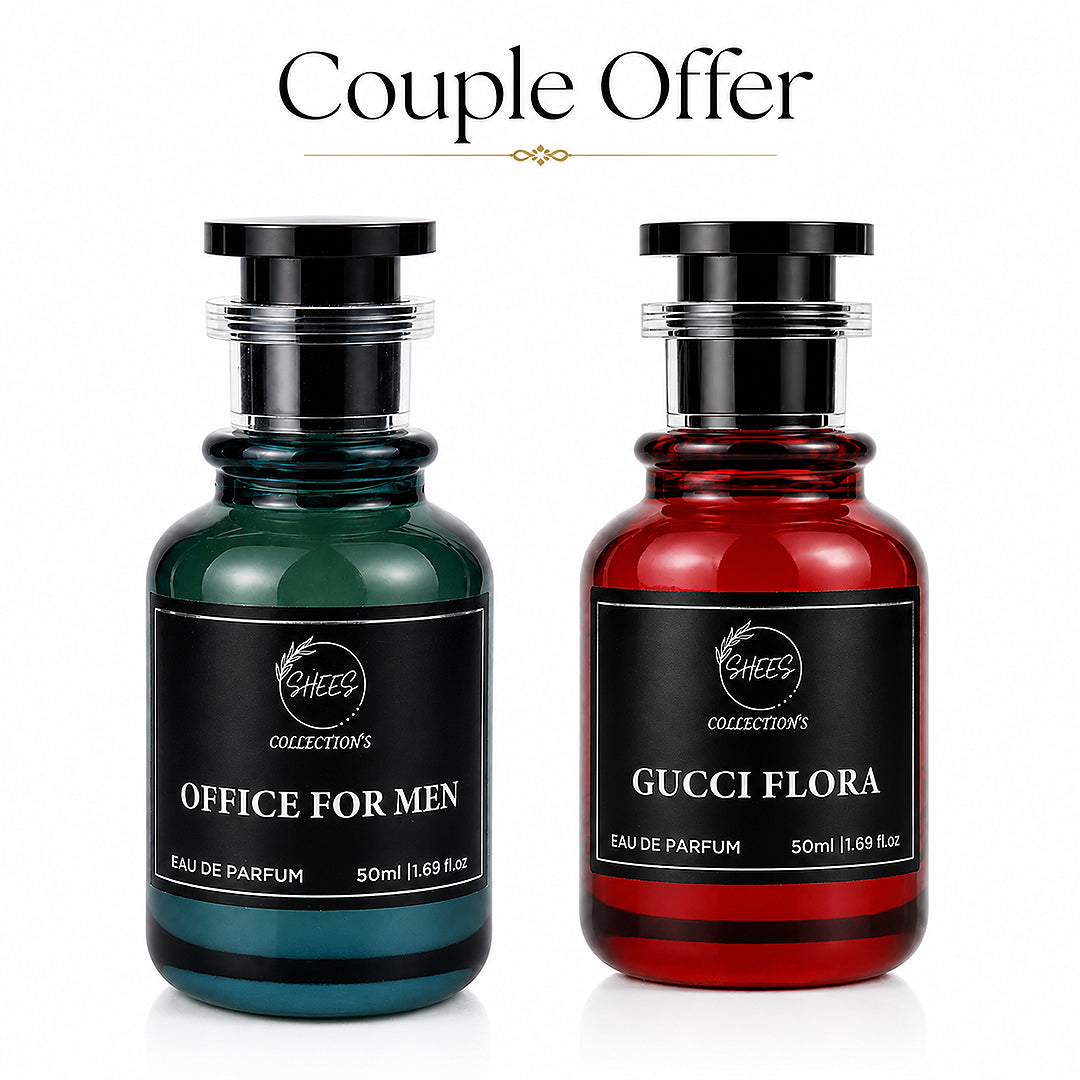 Gucci Flora + Office for Men Combo Pack | Luxury Couple Perfume Set